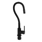 9318 BRIMIX Смеситель кухня гибкий излив нерж.ЧЕРНЫЙ