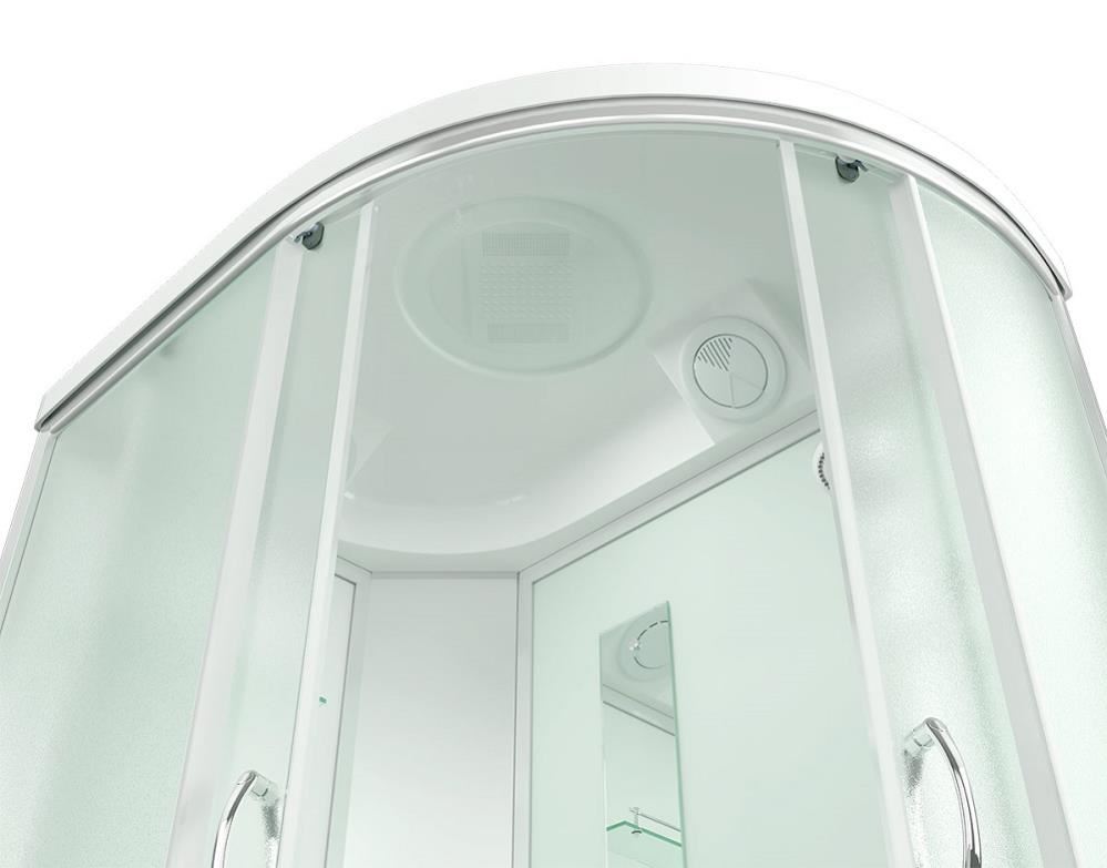 ERLIT Душевая кабина ER3512PL-C3-RUS 120*80*215 (без г/м, низ.поддон, мат.стекло)