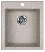 Мойка кухонная кварц GR-4201 БАЗАЛЬТ Granula (мет. сифон), GRANULA