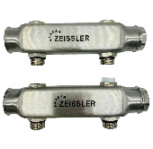 TIM Коллектор из нерж. с межосевым расстоянием выходов 100 мм 1*1/2 (2 выхода)  ZSc.404.060402S