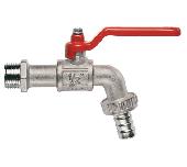 132 Кран  со штуцером 1/2