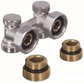 Узел нижнего подключения радиатора угловой 1/2х3/4 (ME021A) TIM (40/10)