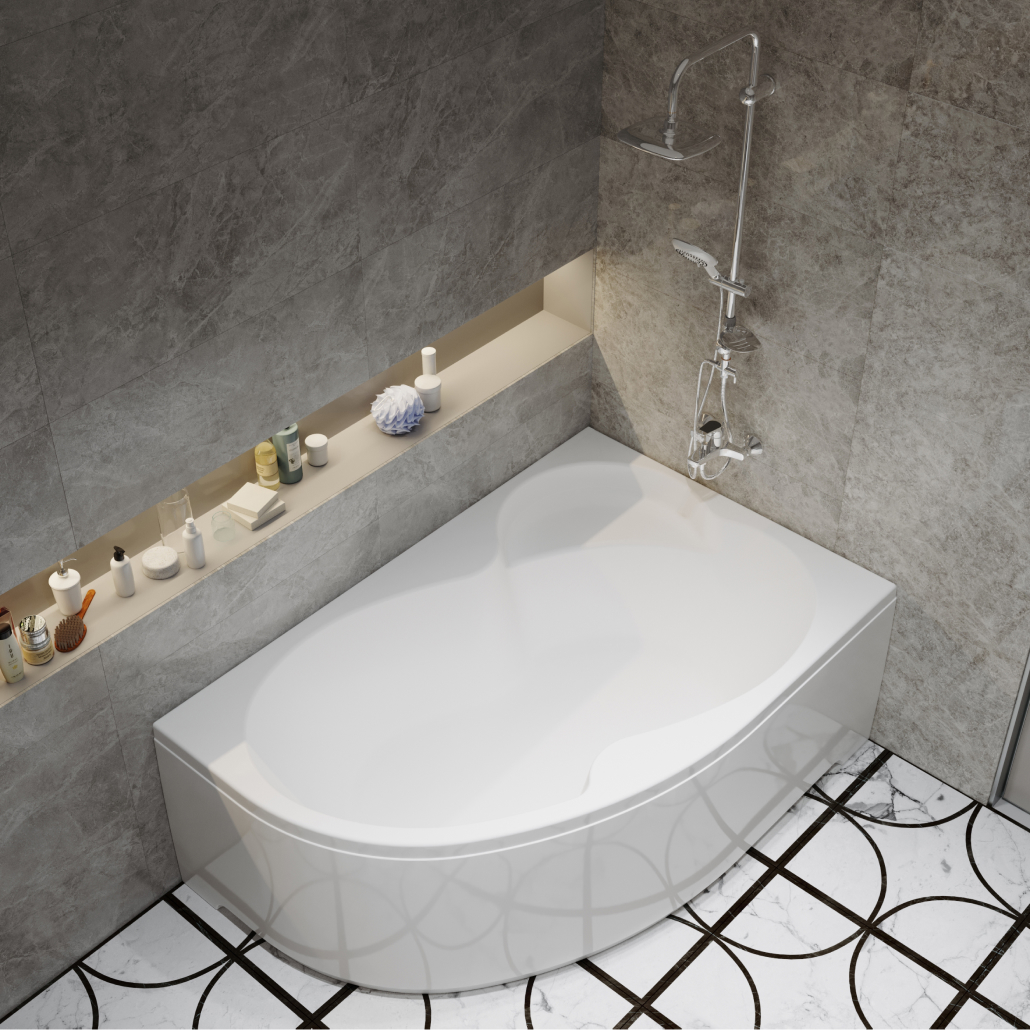 ТРИТОН Ванна Мари 1700х1100х470 левая на каркасе без панели и сифона