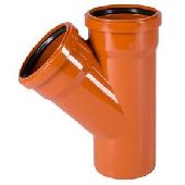 Тройник ПВХ рыжий OSTENDORF 315/200х45