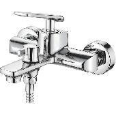 A63123 Смеситель для ванны ACCOONA с коротким изливом дивертор в корпусе латунь/хром (8)