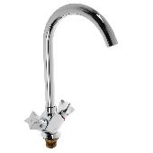 A4573 Смеситель для кухни ACCOONA высокий с гайкой Цвет: хром (10)