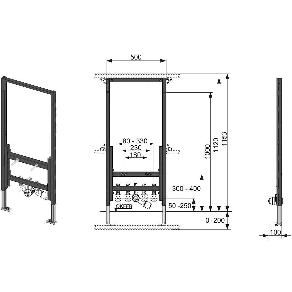 Модуль для установки биде (9330000)