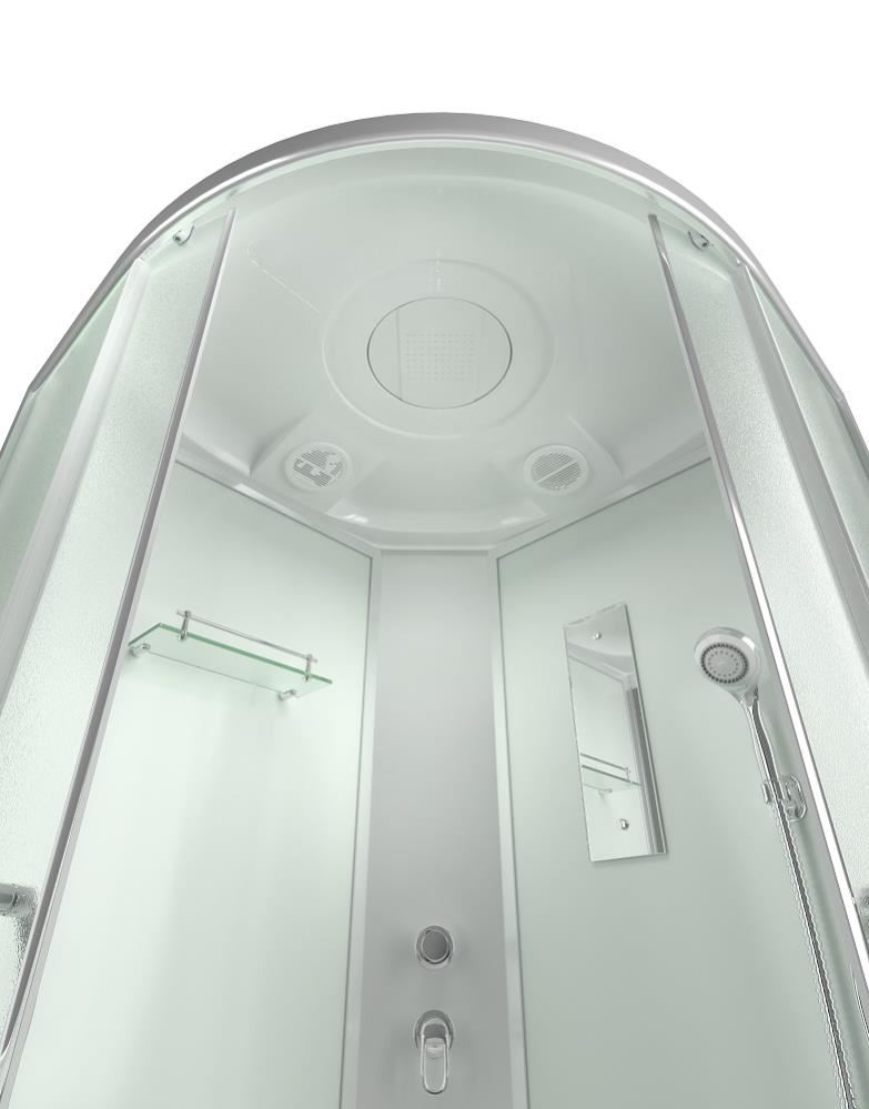 ERLIT Душевая кабина ER350926-C3-RUS 900*900*2260 (без г/м, средний поддон, мат.стекло)