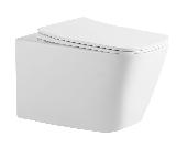 Унитаз подвесной TOLEDO белый, безоб. TORNADO,сиденье slim дюро,soft close IBERICA BLANCA