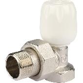 Клапан ручной терморегулирующий с неподъемным шпинделем, угловой 3/4