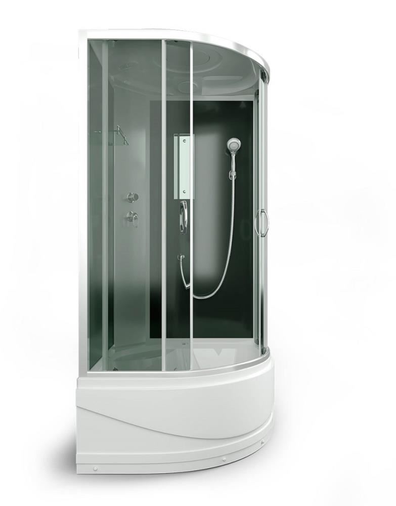 ERLIT Душевая кабина ER3510TP-C4 RUS 100*100*215 (без г/м, выс.поддон, тон.стекло)