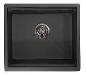 Мойка кухонная KS-5045U ЧЕРНАЯ МАТОВАЯ Kitchen Space(ролл-мат,дозатор,мет.сифон)универс.монт,GRANULA