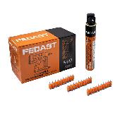 Гвозди д/монтаж. пистолета с ков. након.+газ.баллон 3.0*16 мм Bullet point FEDAST (1000 шт/уп)