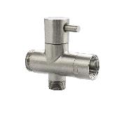 7123 МАГНУС Дивертор  металокерамика к смесителю в  ванную из нержавеющей стали