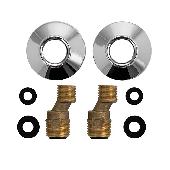 6636 MAK Комплект: 2 эксцентрика + 2 чашки модель SENATOR/латунный/