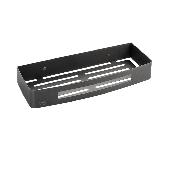 78362 GFmark Полочка 22 см одинарная прямоугольная литая  ГРАФИТ нерж.