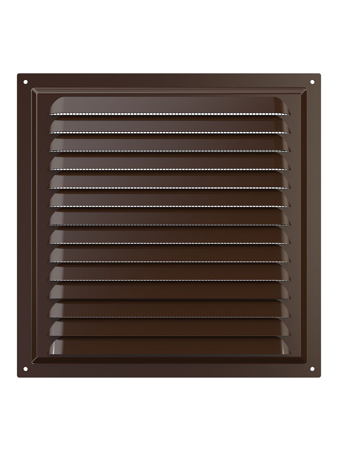 Решетка вентиляционная вытяжная стальная  250х250 окраш.сталь brown 2525МЭ кор