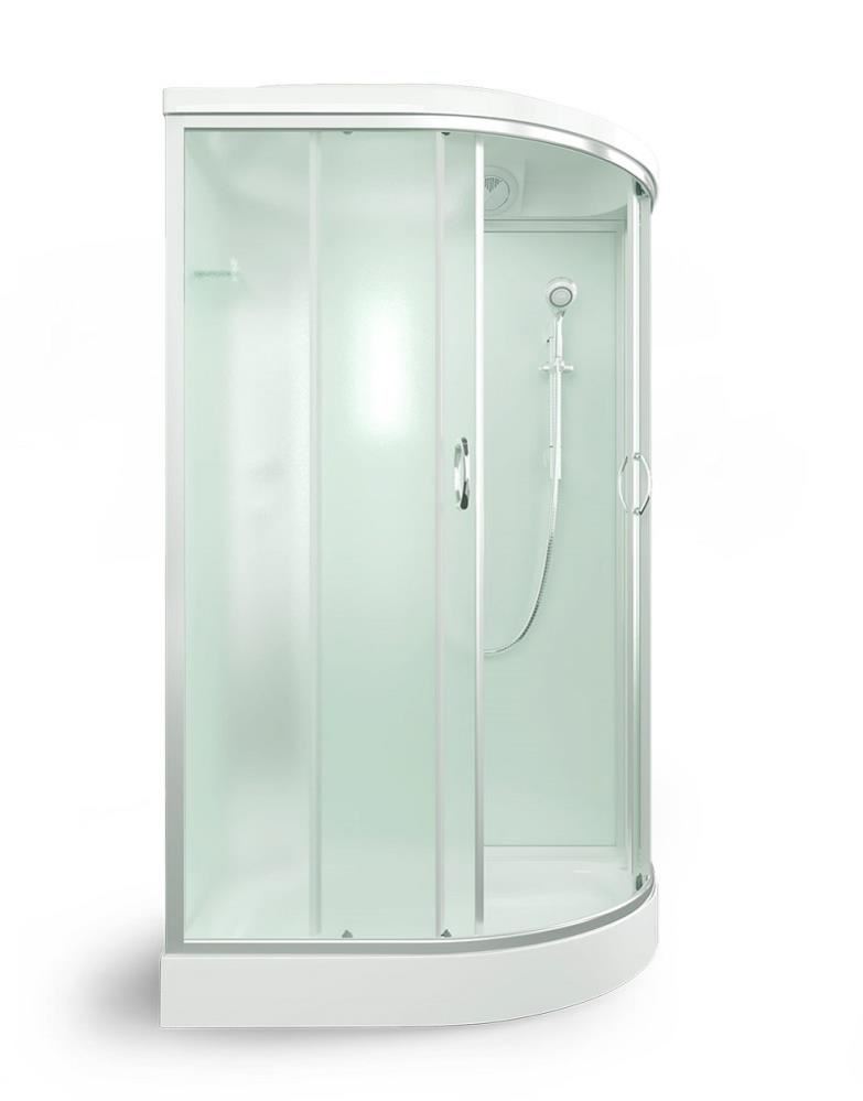 ERLIT Душевая кабина ER3512PL-C3-RUS 120*80*215 (без г/м, низ.поддон, мат.стекло)