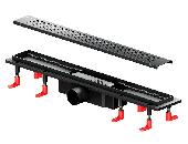 Душевой трап 80 PrimeFlow комб.затвор реш. ЧЕРНАЯ МАТОВАЯ W02SC-P11-080-01BM, AM.PM.