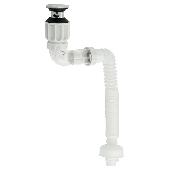 4004 САНАКС Сифон для кухонной мойки, раковины с ГОФРОЙ  с затвором от проникновения запахов