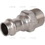 Пресс-муфта    15*3/4 НР нержавейка ROMMER RSS-0021-001534 (150)
