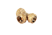 Тройник 32х32х32 для труб ПНД латунь STOUT (SFH-0004-323232)
