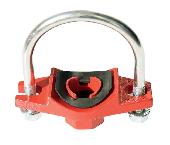 Седелка под резьбу с U-образной скобой Ду80х25 (3