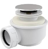 Сифон д/душ. поддона Ø 50 хром, click/clack, заниженный (A476-50) ALCAPLAST