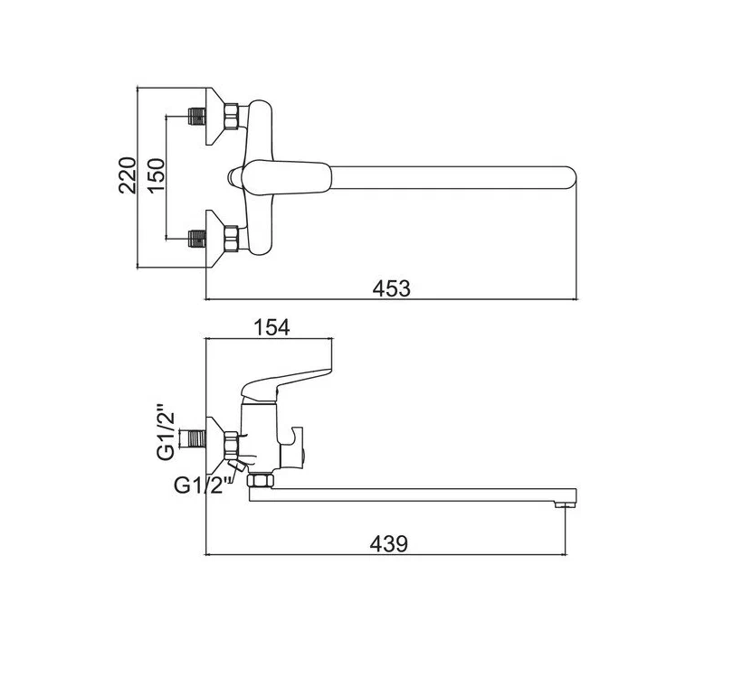 A7116C Смеситель для ванны ACCOONA с дл. поворот. изливом 400мм див.в корп. латунь/антич.бронза (10)