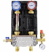 Насосная группа с теплообменником 28 пластин, без насоса в теплоизоляции ROMMER (RDG-1038-282501)