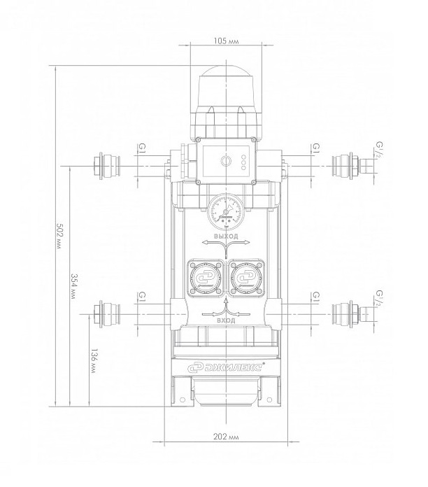 Насос-автомат ДЖИЛЕКС КОМФОРТ ПРО 60/30 4002