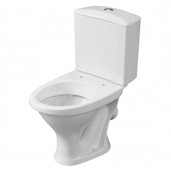 Унитаз-компакт Вест (косой вып., ниж. подв., 1-реж. арм., сид.полипропилен), SANTERI