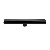 CАНАКС Трап 500х68 мм нерж. вертикальный, крышка решетка, цвет-ЧЁРНЫЙ, с сухим затвором 40045