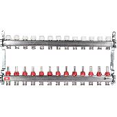 Коллектор из нержавеющей стали в сборе с расходомерами 13  вых. STOUT SMS 0907 000013