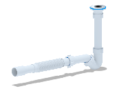 Сифон для биде 1 1/4 х 32 с трубой 32х32/40 BD1015 (30)  Ани пласт
