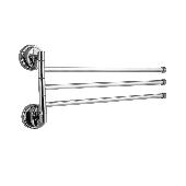 1212 САНАКС Держатель полотенца поворотный большой тройной с двойным креплением