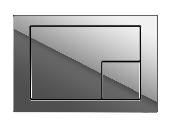 Кнопка CORNER пластик, хром глянцевый