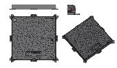 Люк чугунный квадратный Sunrise 650 С250 Aquastok