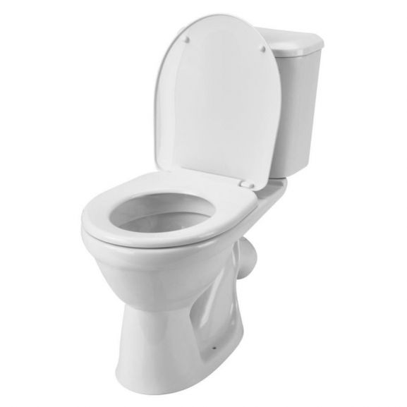 Унитаз-компакт Бореаль-антивсплеск (косой вып., 2-реж.арм., сид.дюропласт) 1WH302143, Сантек