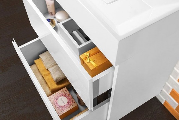 Аббат 60 Тумба+умывальник белая (рак.Мальта 60 доломит), VOD-OK