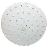 Душ верхний круглый 150мм без подсветки белый пластик, арт.0911015004