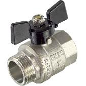 Кран шар.(вода) никелир. 3/4