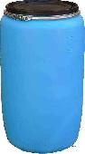 Бочка пластиковая с крышкой евробарабан синяя, 230 л