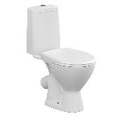 Унитаз-компакт  Cersanit JUST S- KO-JUS031-3/6-PL-w кос.выпуск+сид.термопласт микролифт