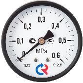 Манометр РОСМА ТМ-310Т.00 0-1 МПА КЛ.1,5 М12х1,5 аксиальный (нижний) 63 мм