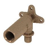 ТЕ-СЕ Уголок с настенным креплением, удлиненный, 16 х 1/2'', бронза 708614