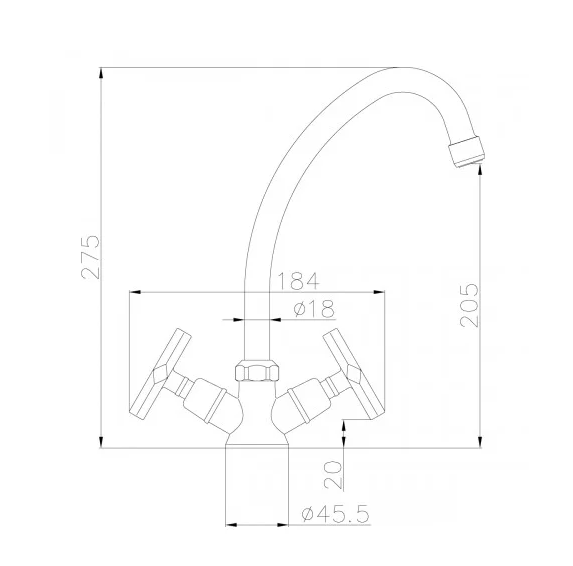 Смес. д/кухни с повор. изливом LEMARK PROMOTION (LM6050C)