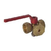 Кран 11Б18бк Ду15 3-х ход. д/манометра с рукоятной и фланцем