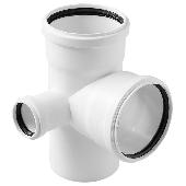 Крестовина двухплоскостная белая МК РТП 110/110/50х87 левая (20)