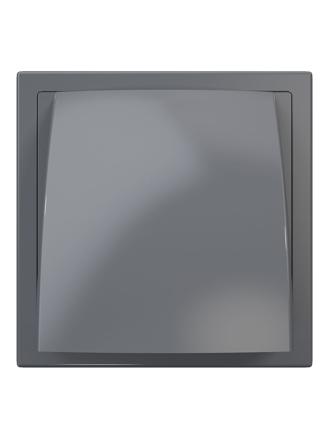 Выход стенной вытяжной с обратным клапаном 150х150 с фланцем D100 серый 1515К10ФВ сер